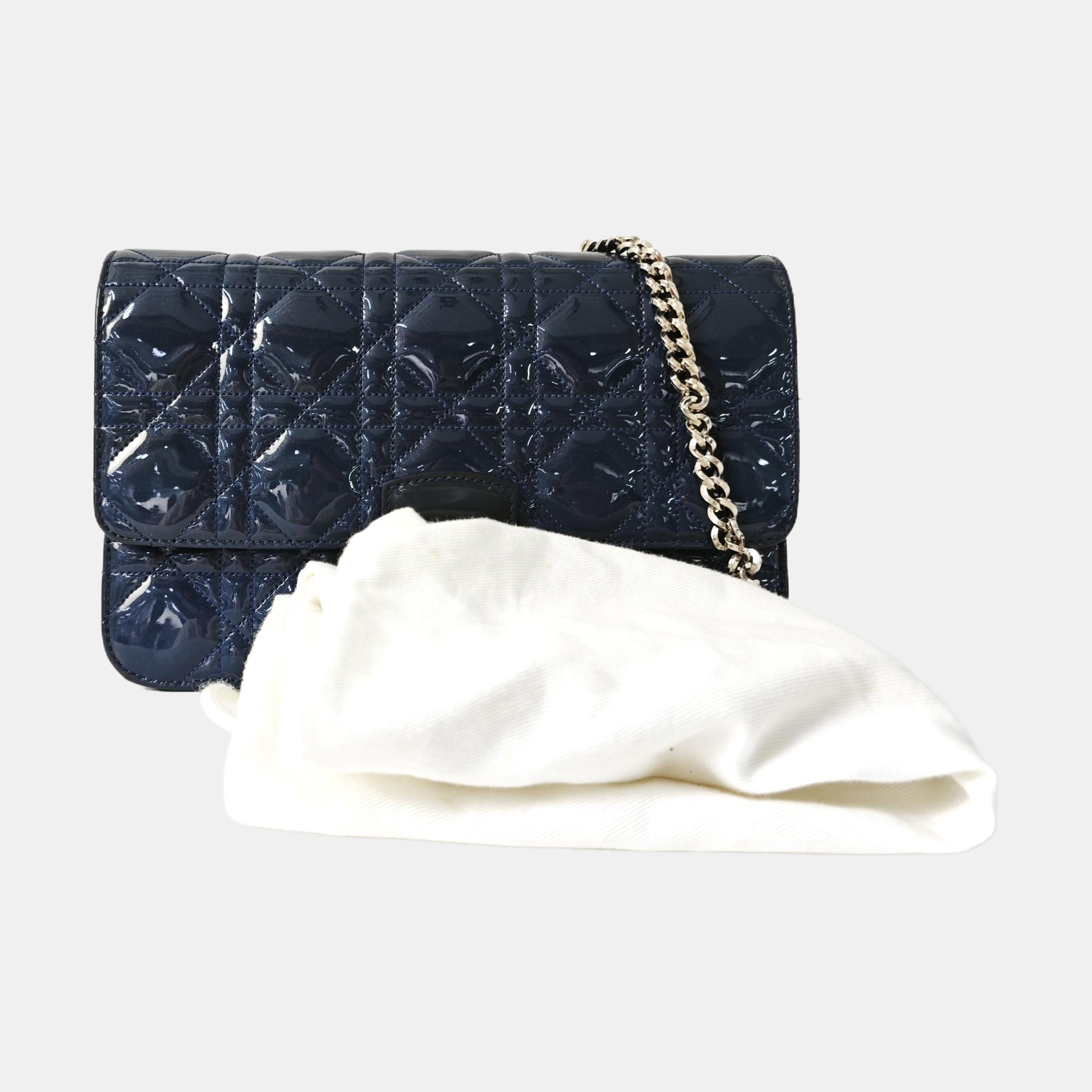 Rendez-Vous Cannage Patent Leather Blue