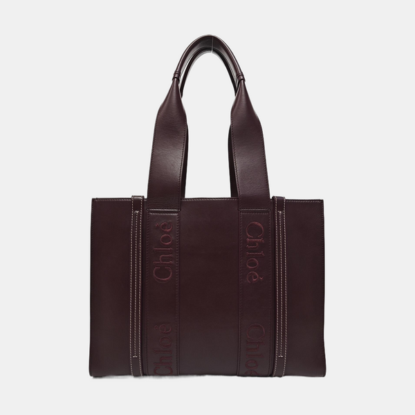 Woody Large Calfskin Red
