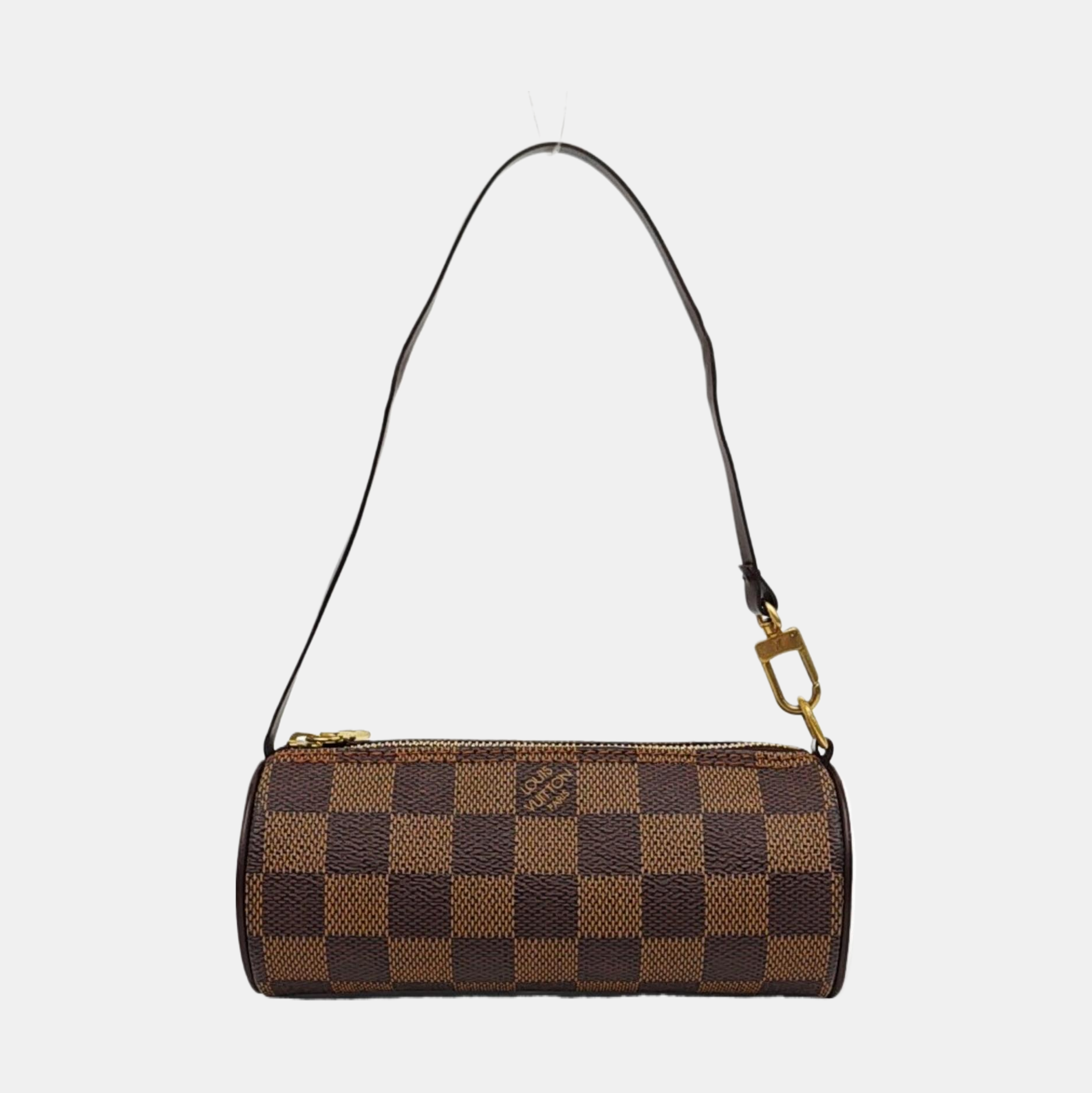 PAPILLON Mini Damier Ebene Coated Canvas Brown