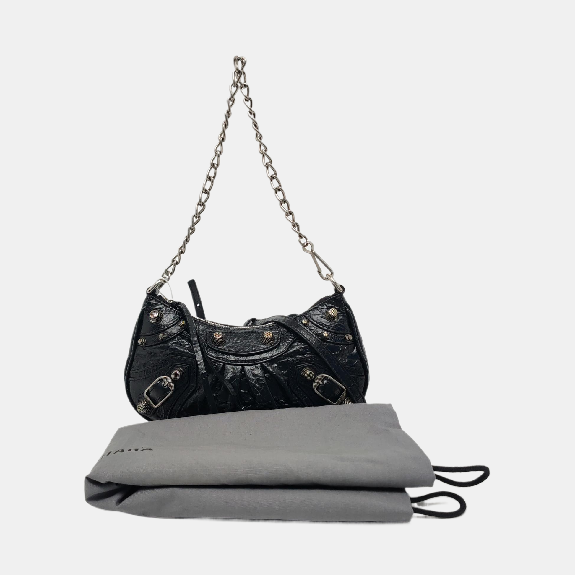 Le Cagole Mini Lambskin Black