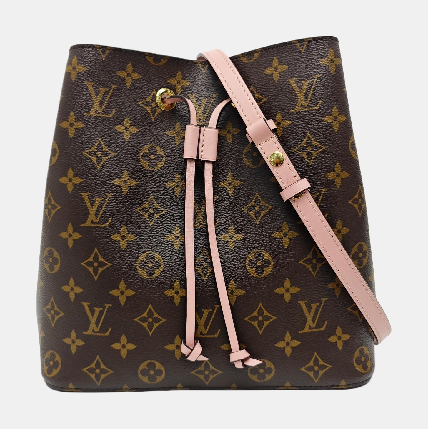 NÉONOÉ MM Monogram Coated Canvas Brown