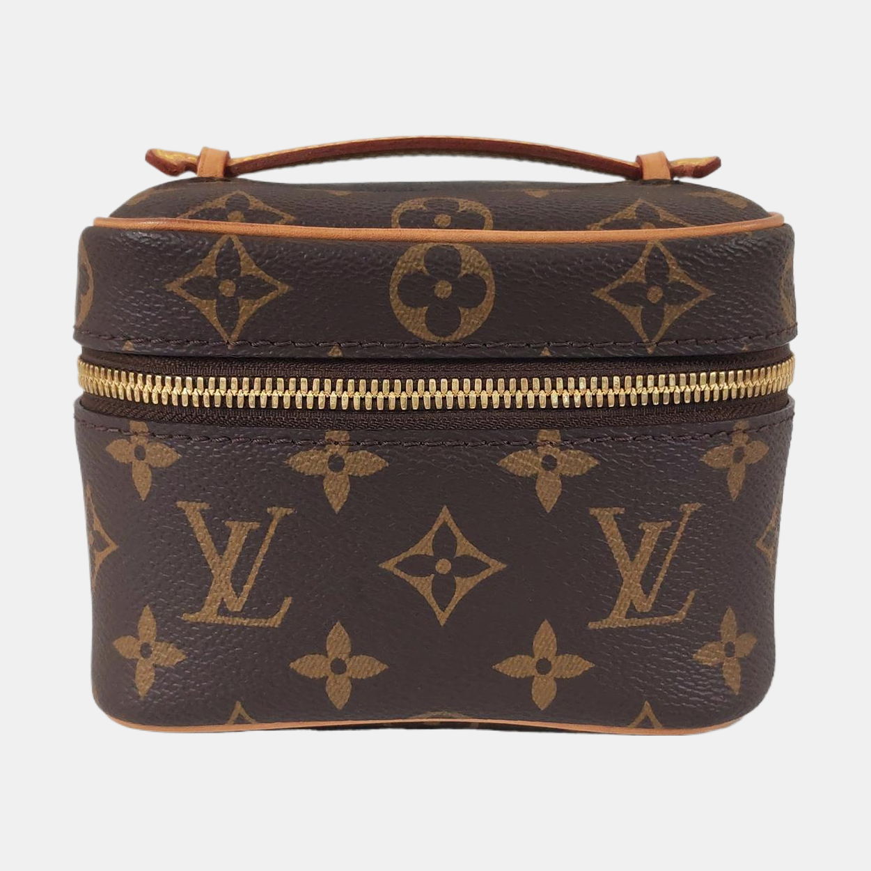NICE Super Mini Monogram Coated Canvas Brown