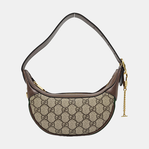 Ophidia Mini Monogram Coated Canvas Beige