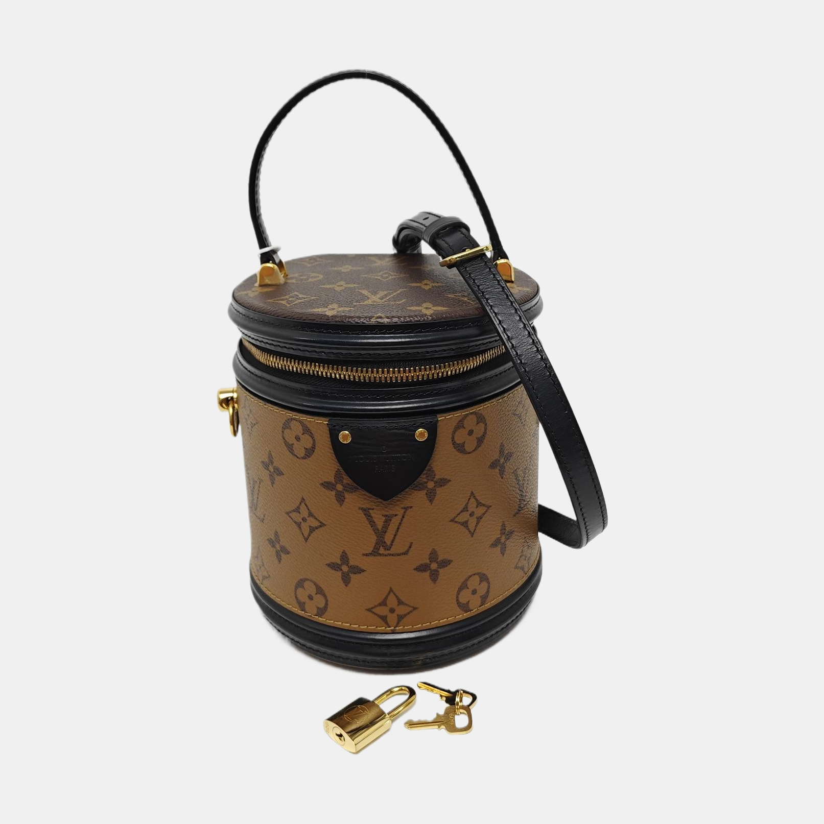 CANNES PM Monogram Coated Canvas Brown