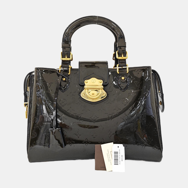 MELROSE AVENUE Monogram Patent Leather Green