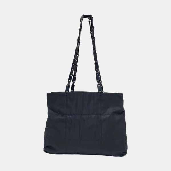 Nylon Tote Bag Blue