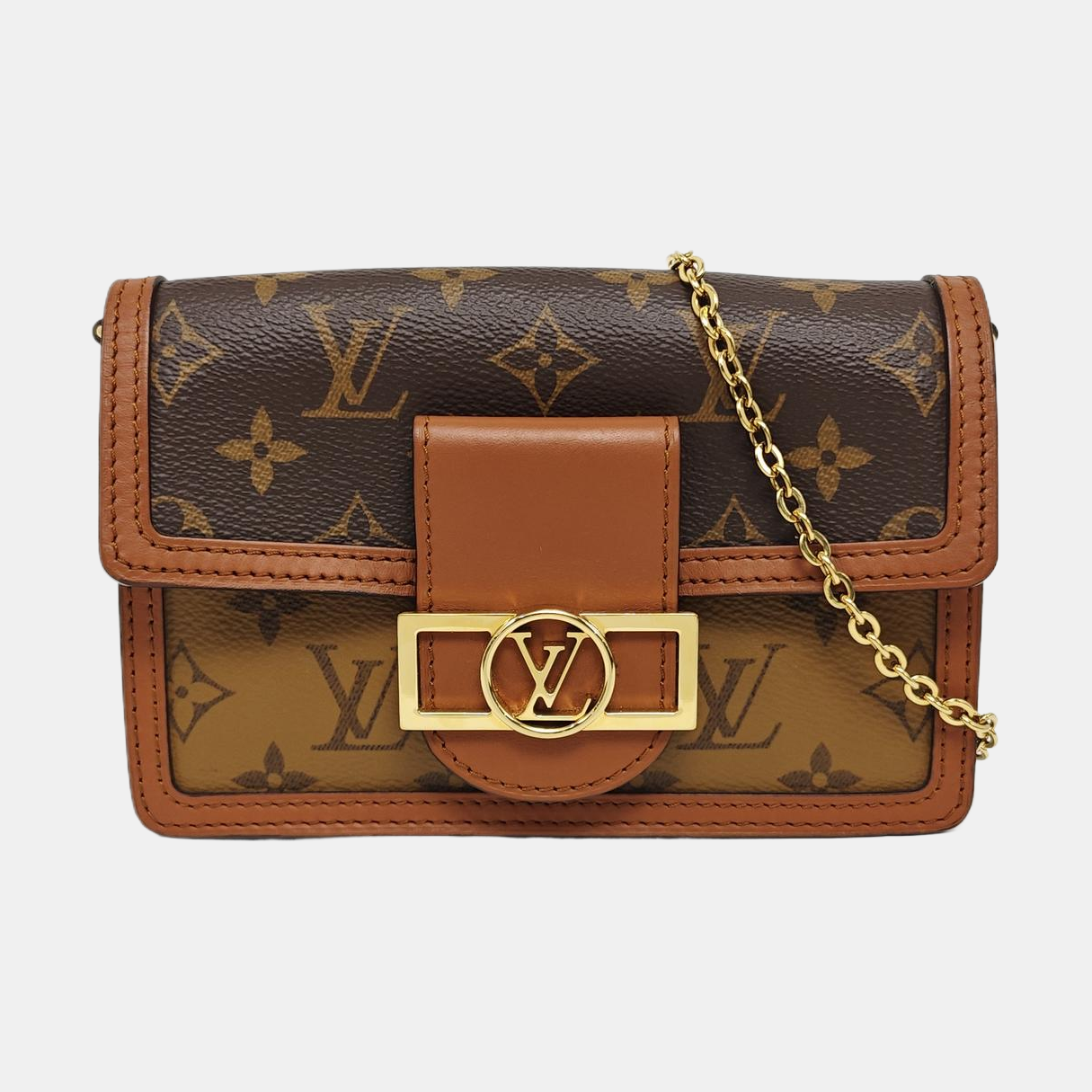 DAUPHINE WOC Monogram Coated Canvas Brown
