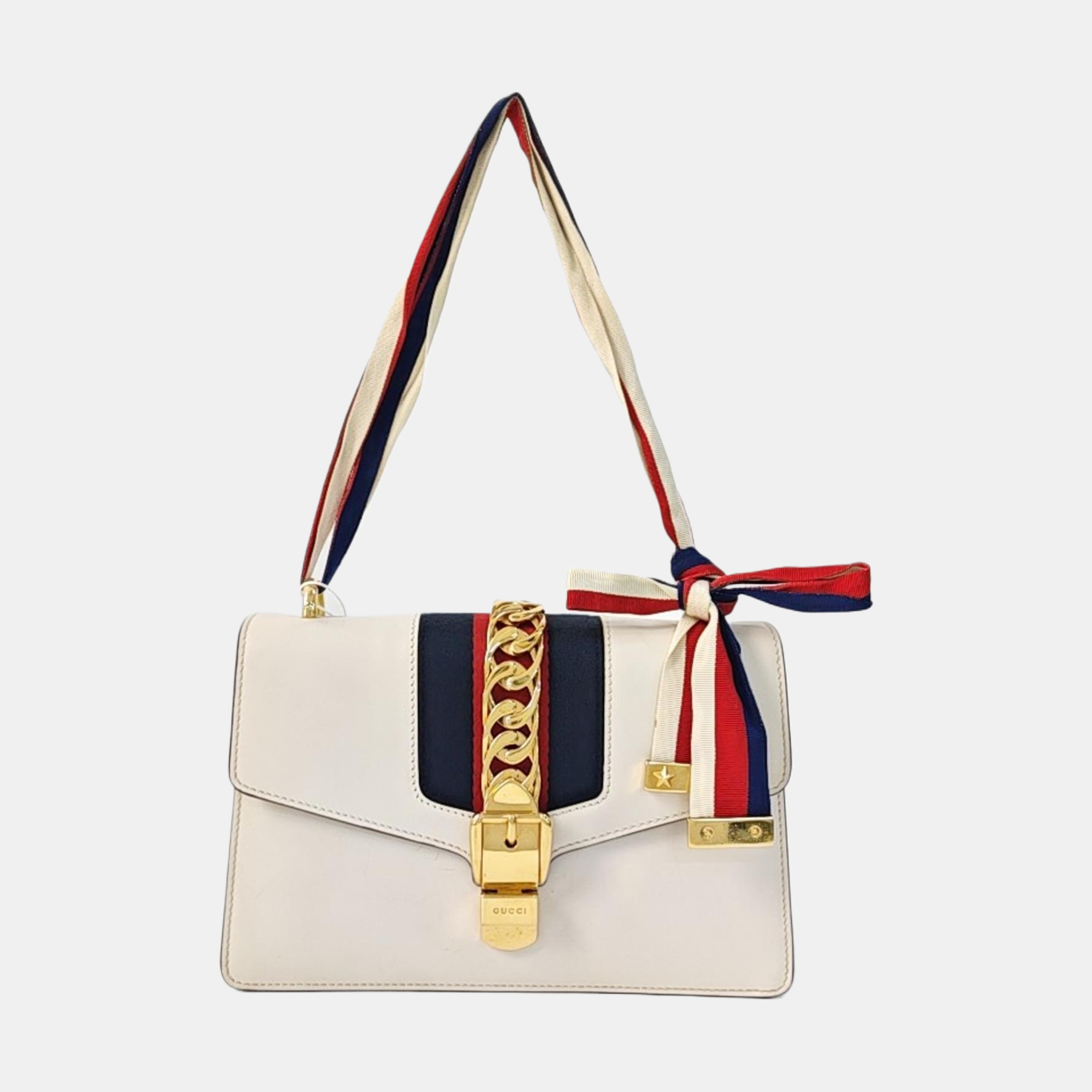 Sylvie Small Calfskin White