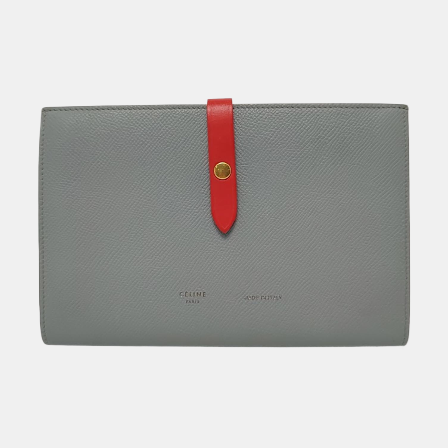STRAP Large Calfskin Gray Wallet