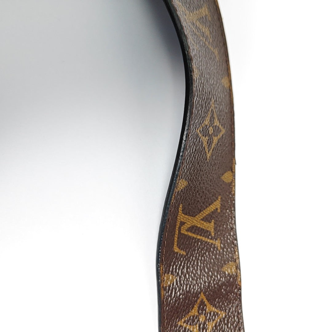 Coated Canvas Belt Brown