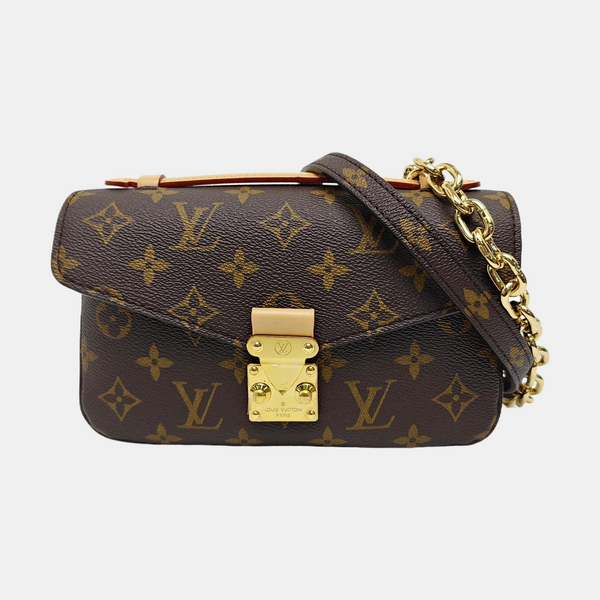 MÉTIS EAST WEST Monogram Coated Canvas Brown