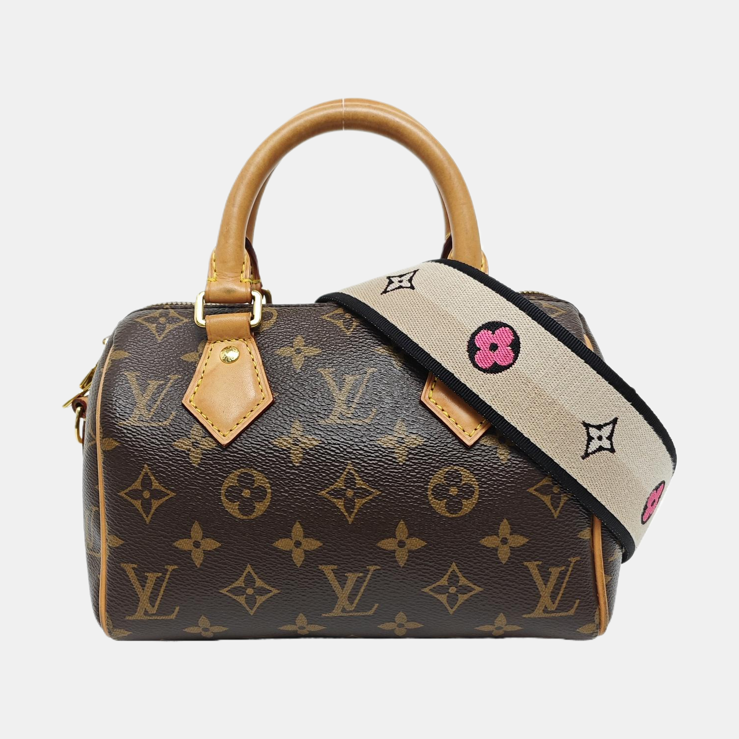 SPEEDY 20 Monogram Coated Canvas Brown