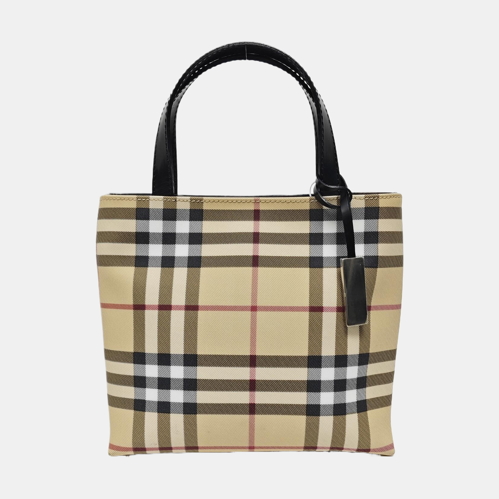 Large Coated Canvas Beige