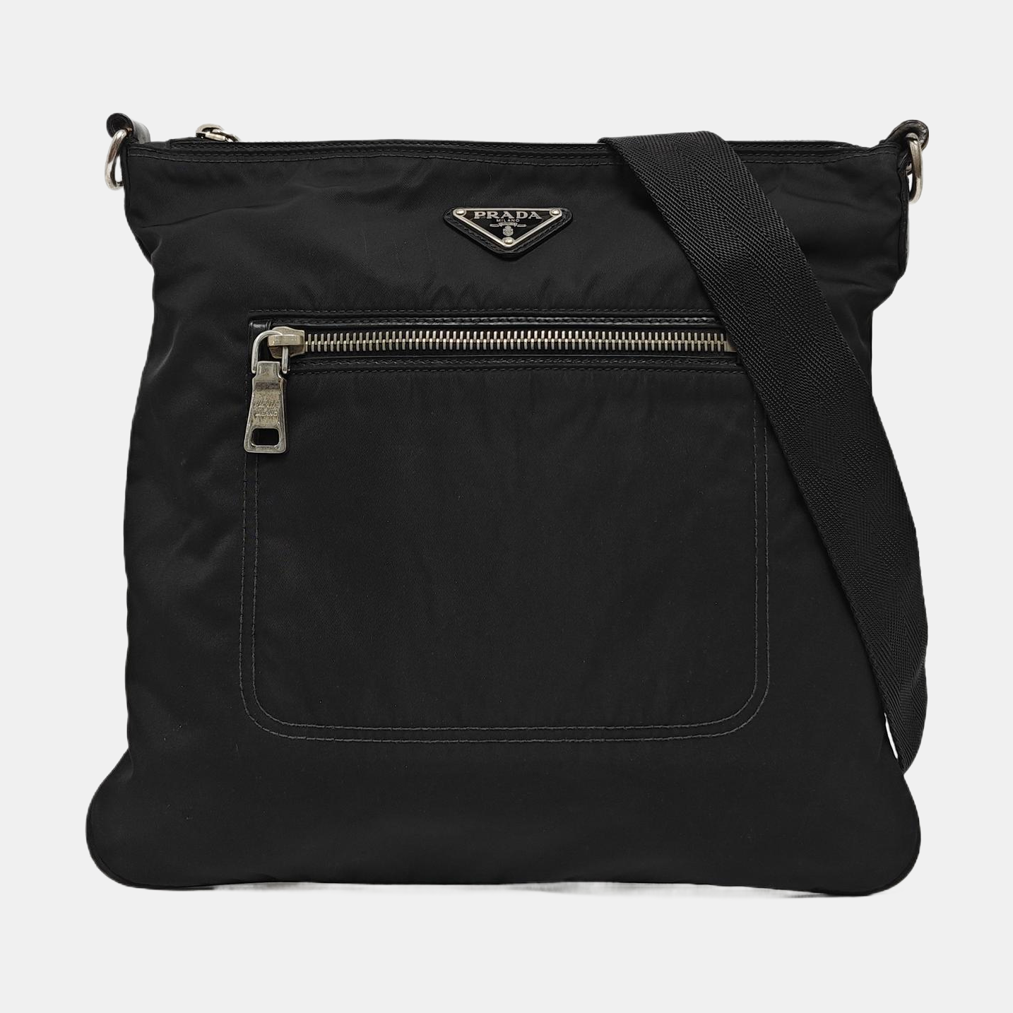 Nylon Top Handle Bag Black