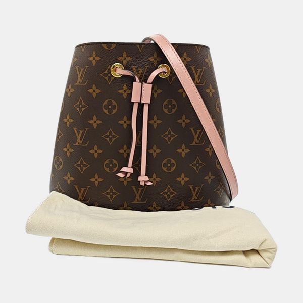 NÉONOÉ MM Monogram Coated Canvas Brown