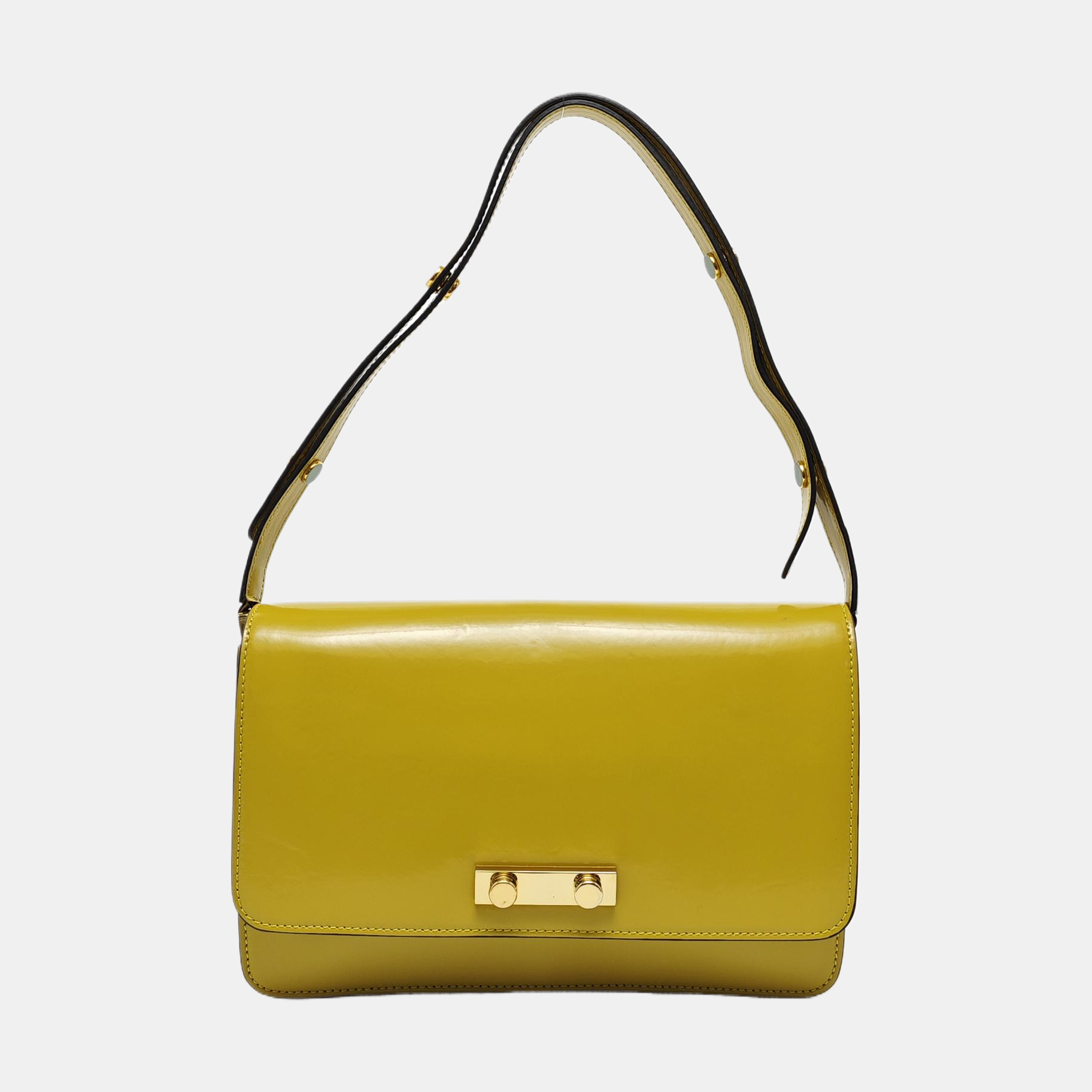 Calfskin Shoulder Bag Yellow
