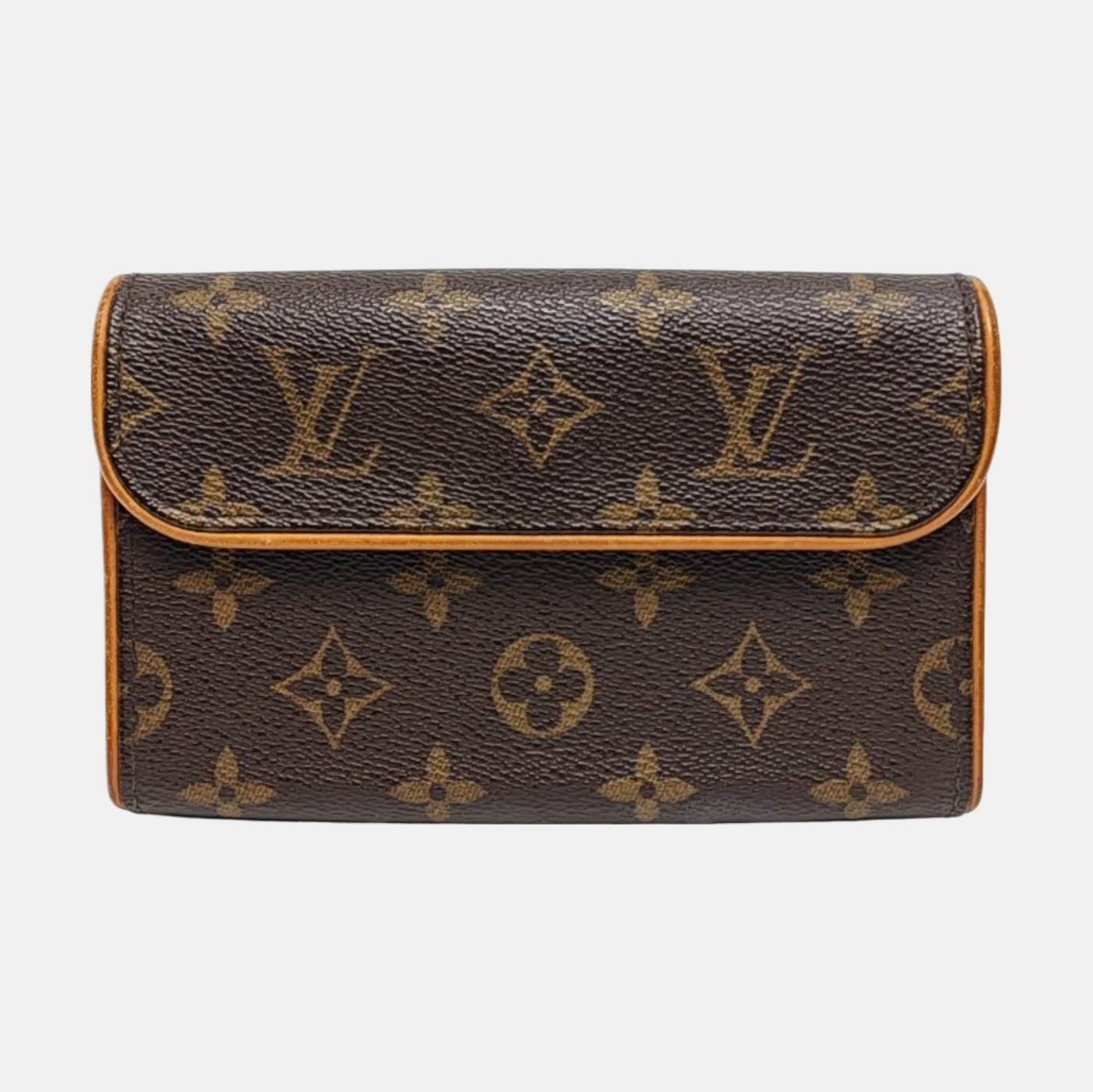 FLORENTINE Monogram Coated Canvas Brown