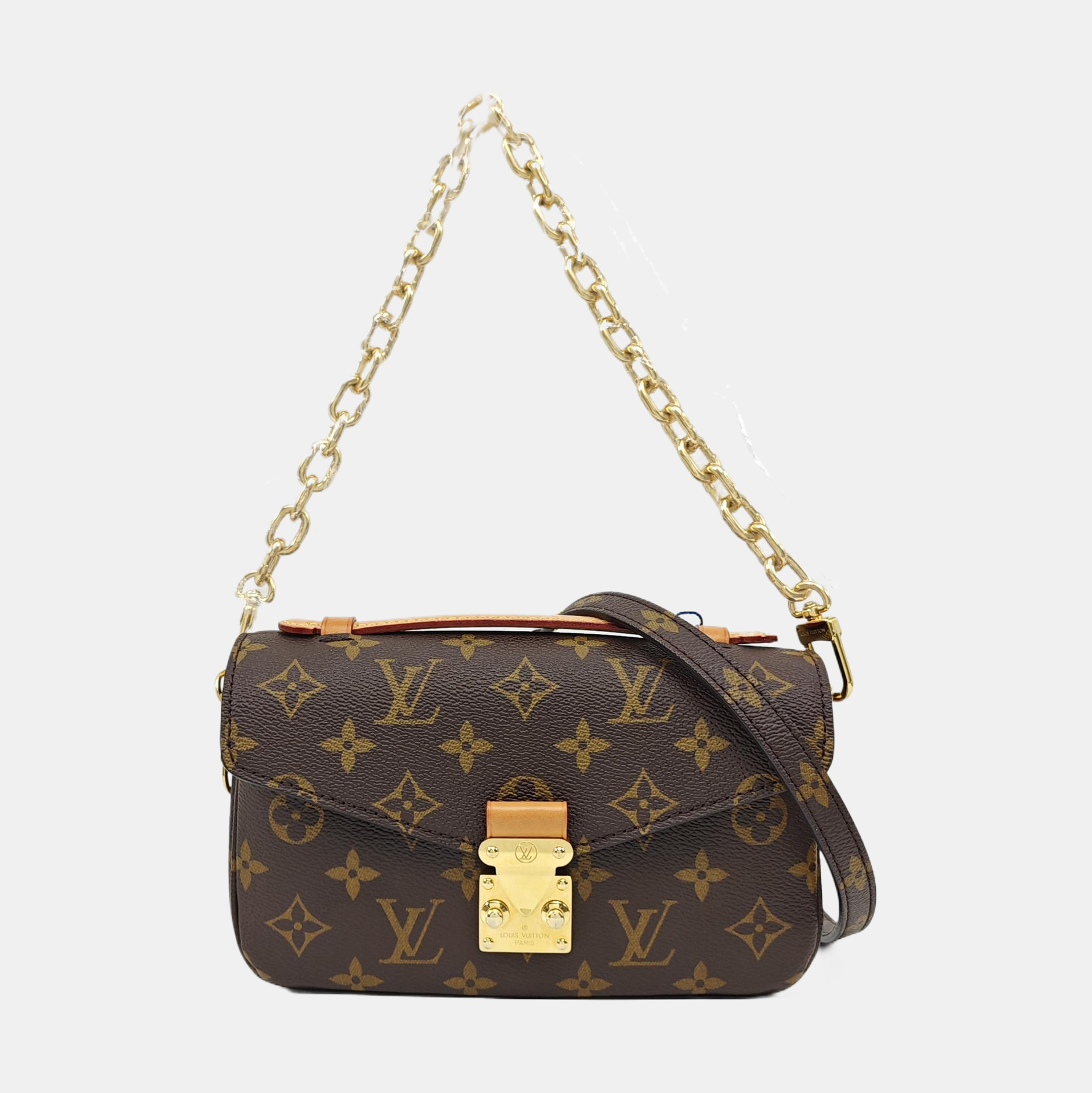 MÉTIS EAST WEST Monogram Coated Canvas Brown