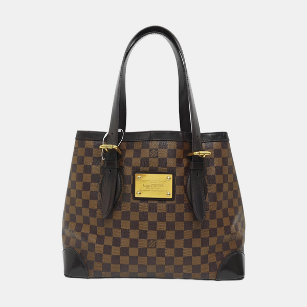 HAMPSTEAD MM Damier Ebene Coated Canvas Brown