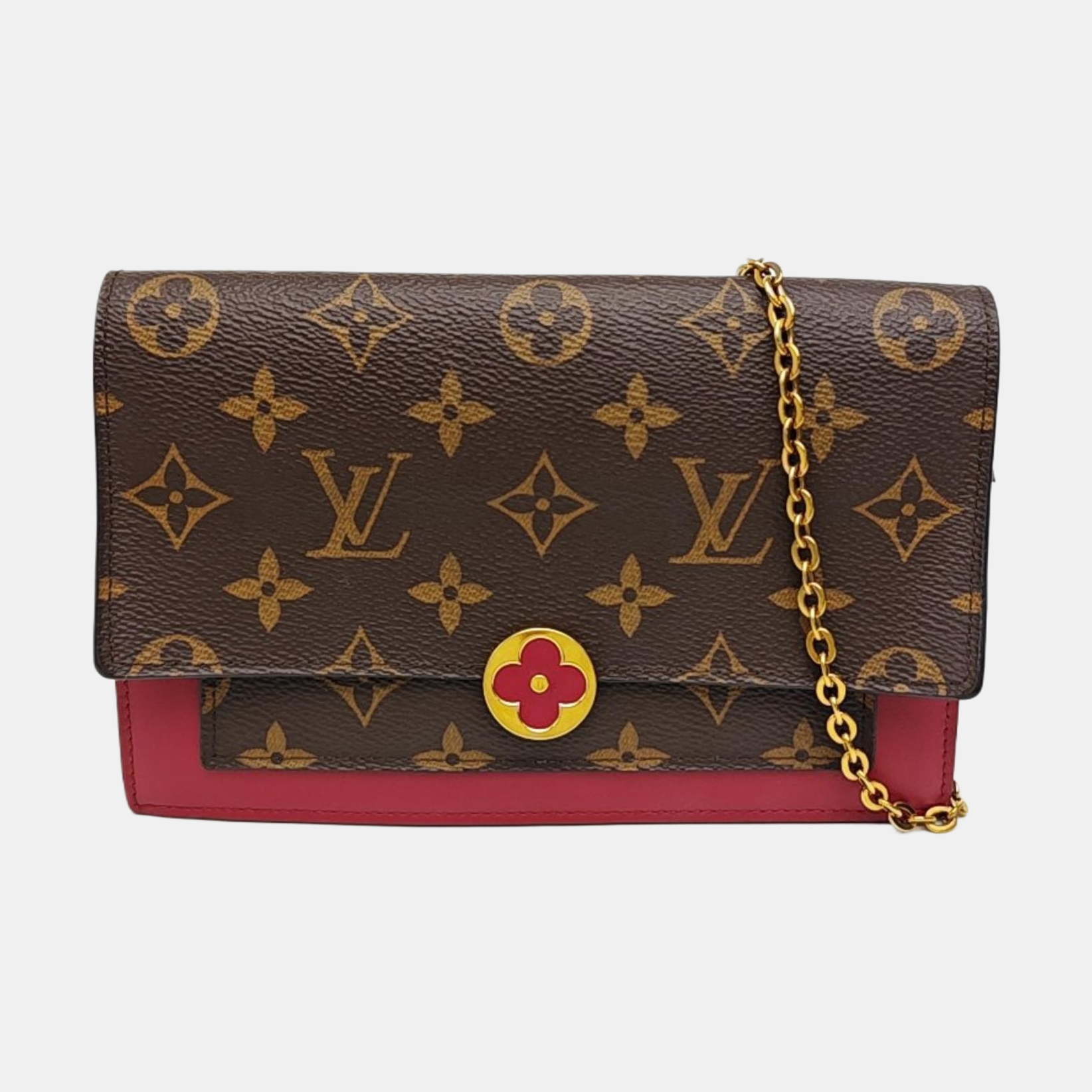 FLORE Monogram Coated Canvas Brown