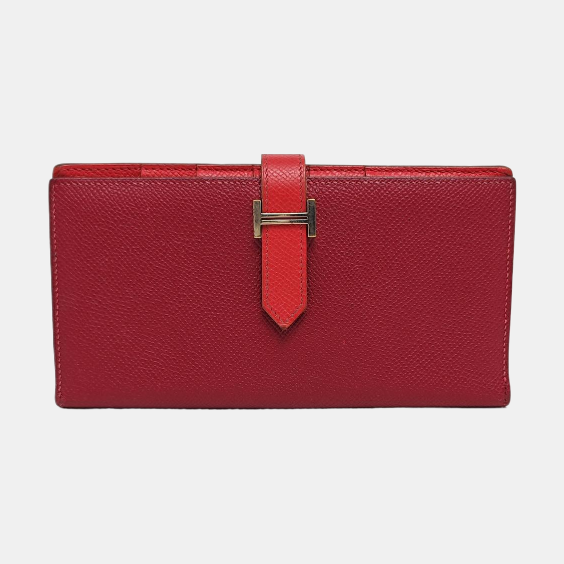 Bearn Medium Epsom Red Wallet