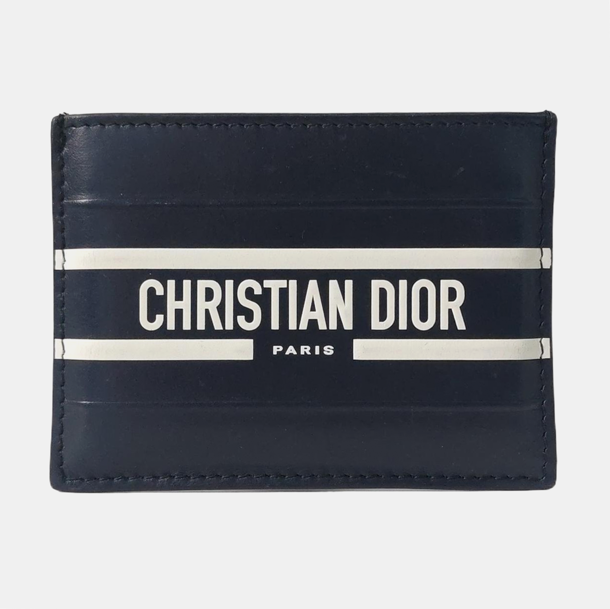Calfskin Card Holder Blue