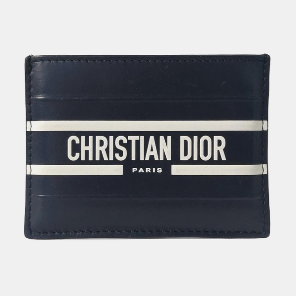 Calfskin Card Holder Blue