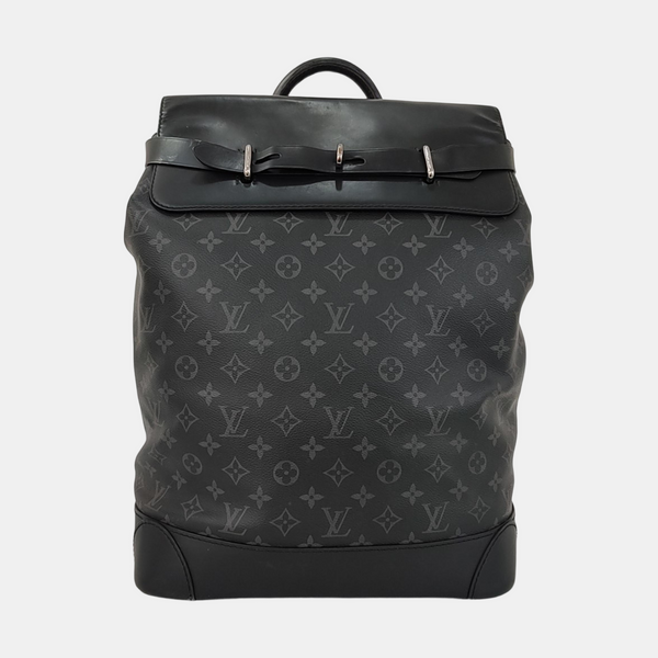 STEAMER Monogram Coated Canvas Black