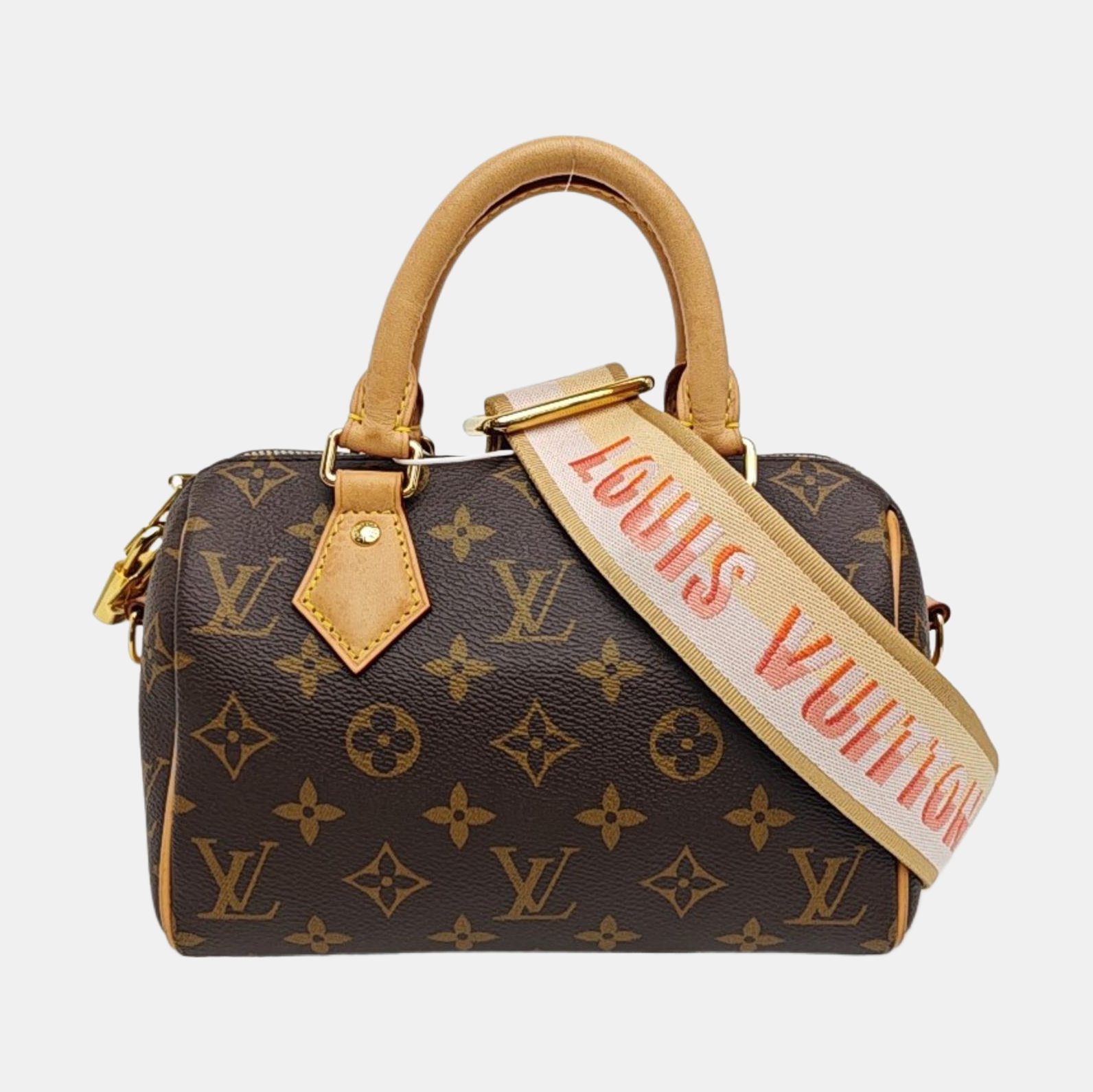 SPEEDY 20 Monogram Coated Canvas Brown