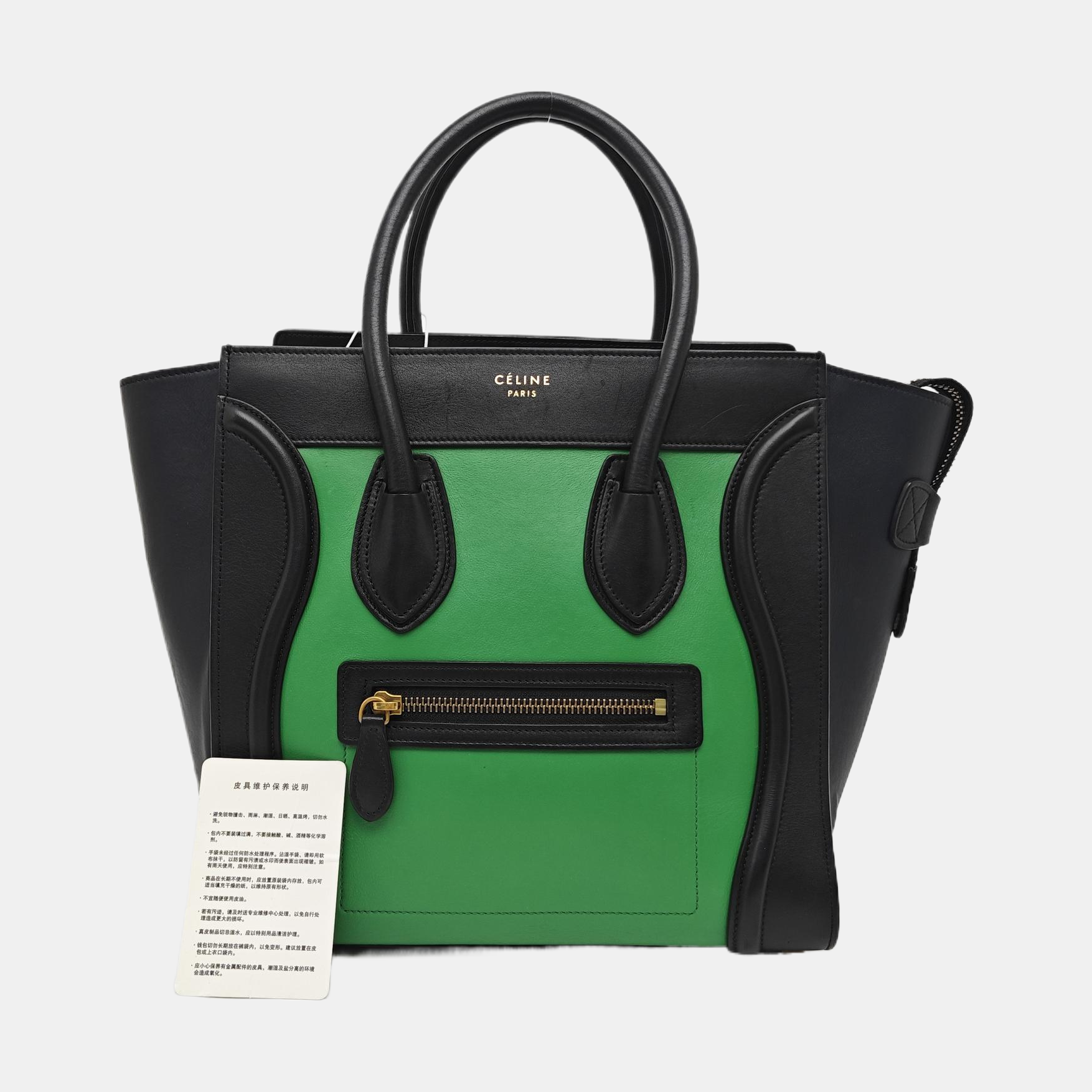 LUGGAGE Micro Calfskin Green