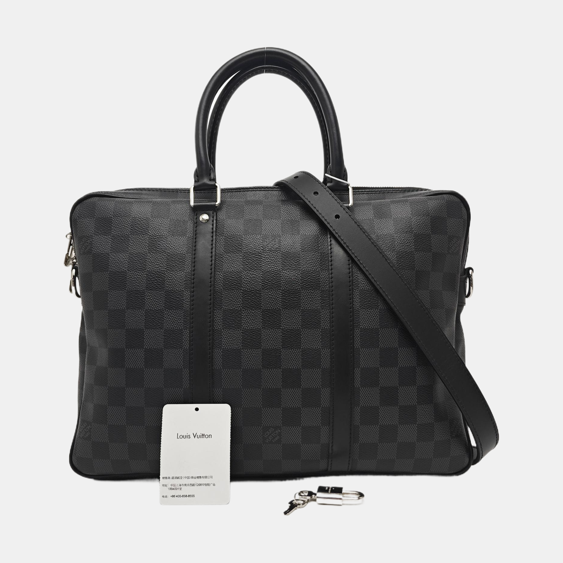 PORTE-DOCUMENTS PM Damier Graphite Coated Canvas Gray