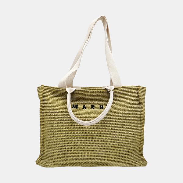 Special Material Tote Bag Green