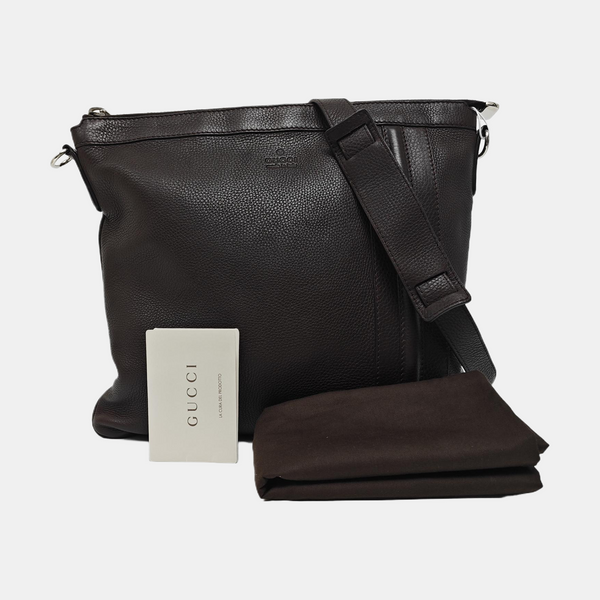 Calfskin Shoulder Bag Brown