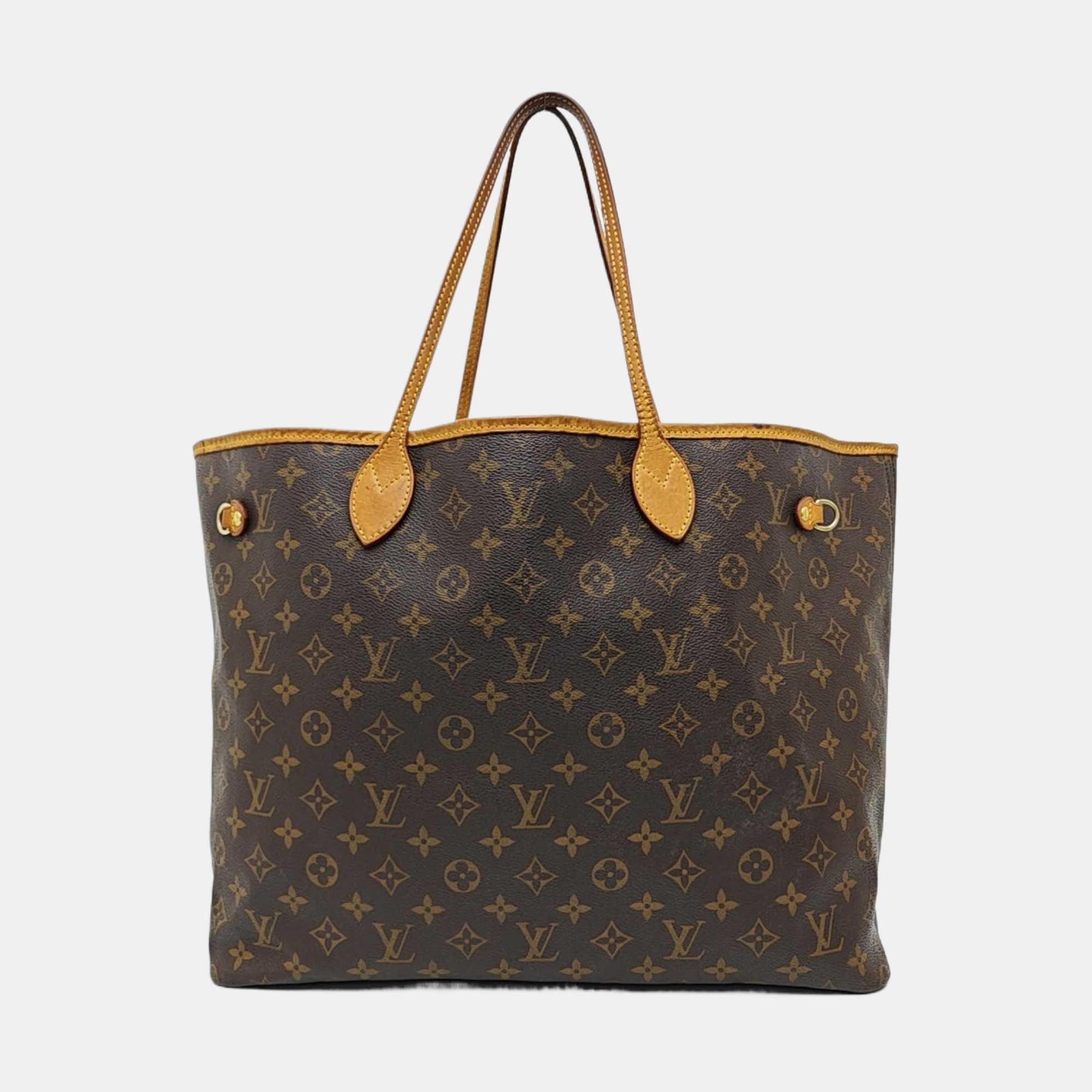 NEVERFULL GM Monogram Coated Canvas Brown
