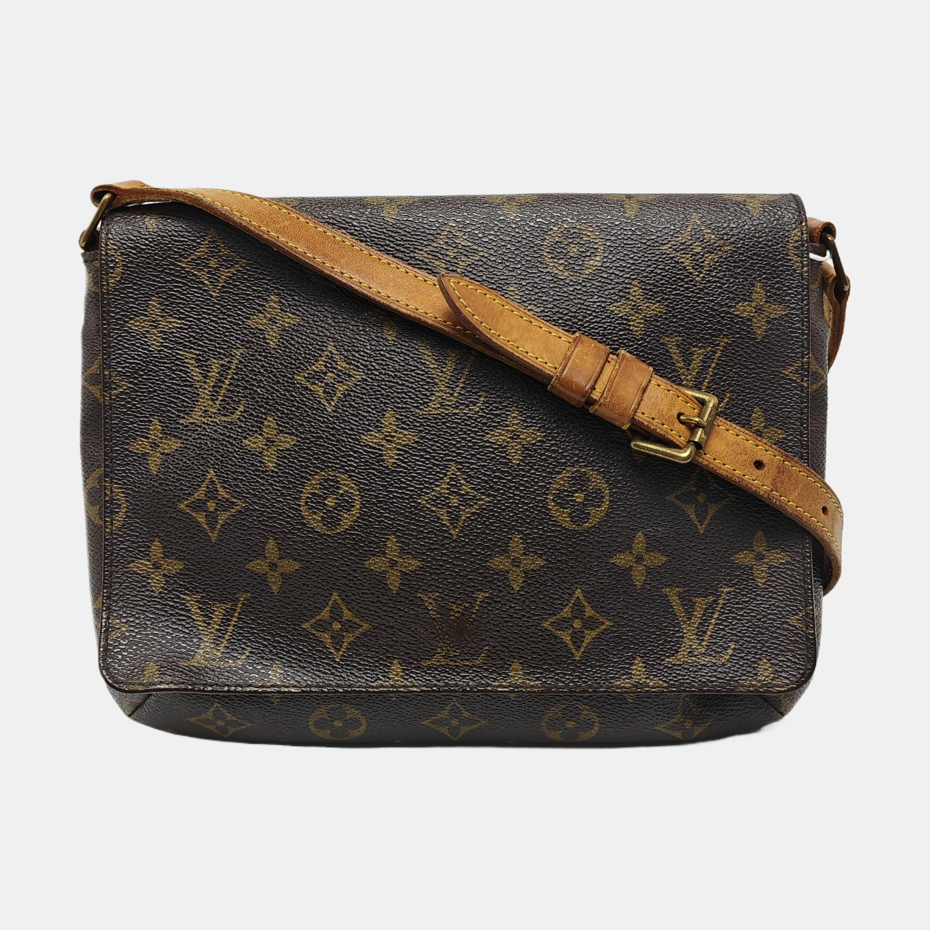 MUSETTE TANGO Monogram Coated Canvas Brown