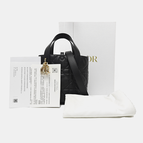 Toujours Small Cannage Calfskin Black