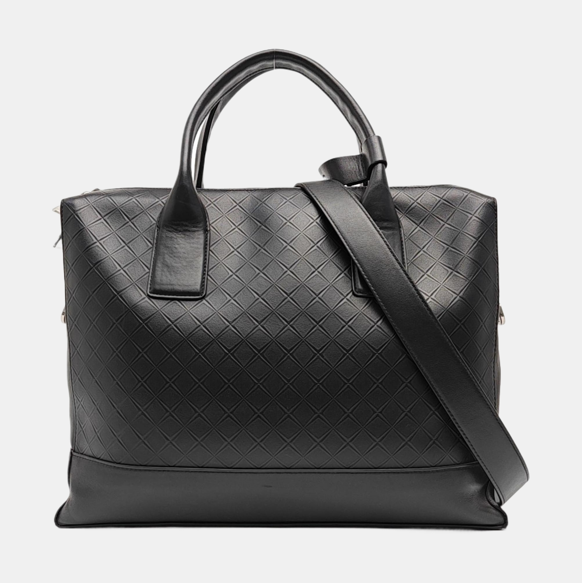 Calfskin Shoulder Bag Black