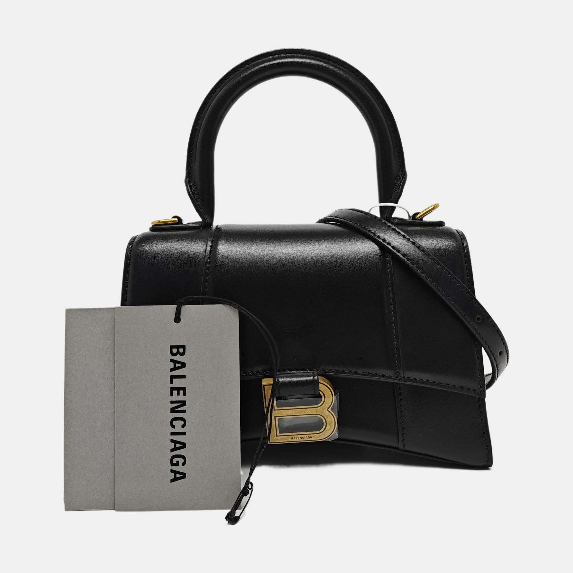 Hourglass XS Calfskin Black