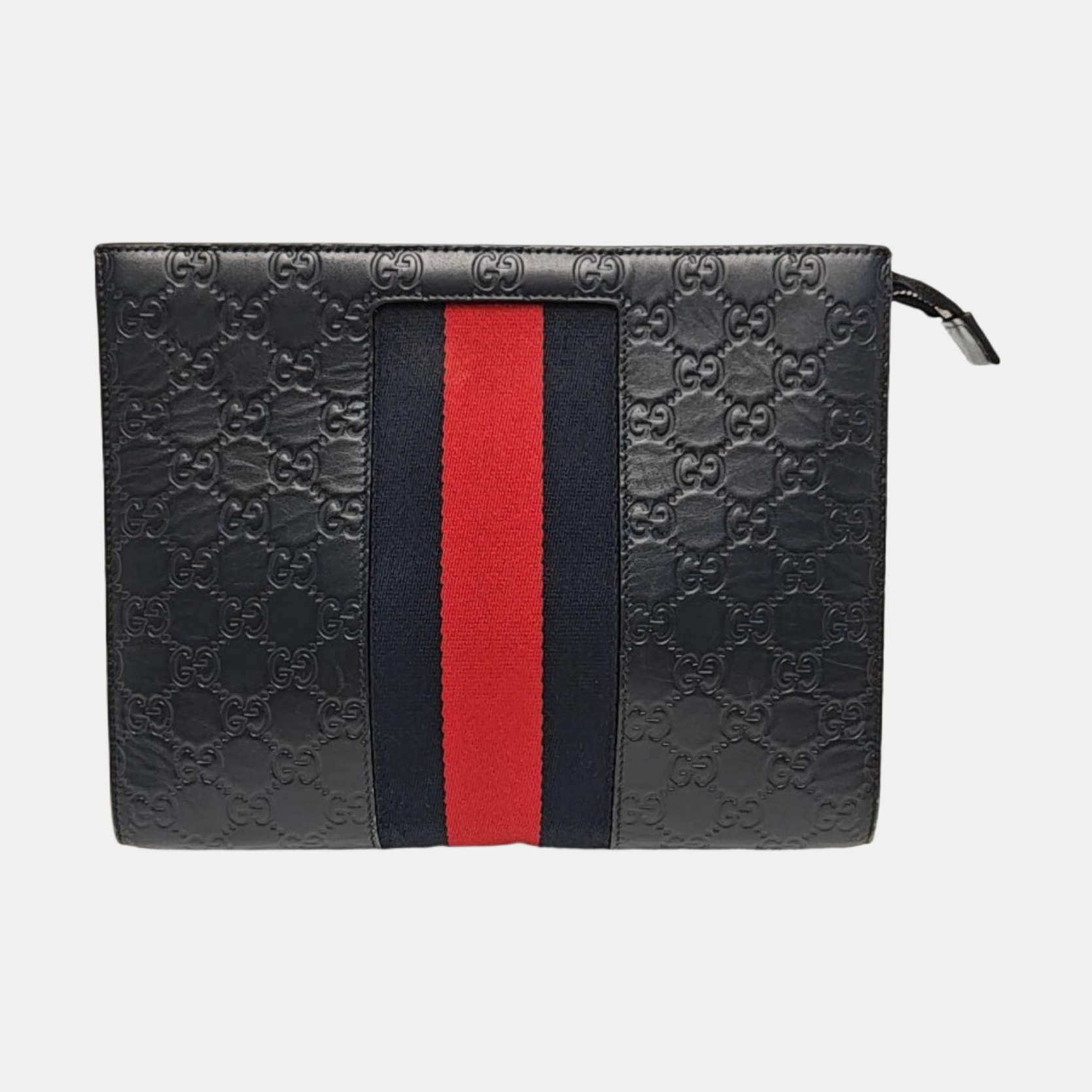 Signature Monogram Calfskin Blue