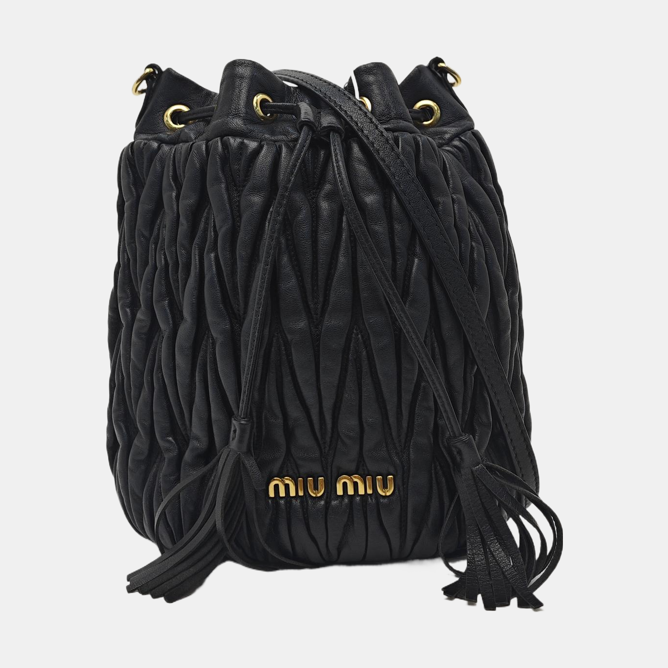 Matelassé Quilted Lambskin Black