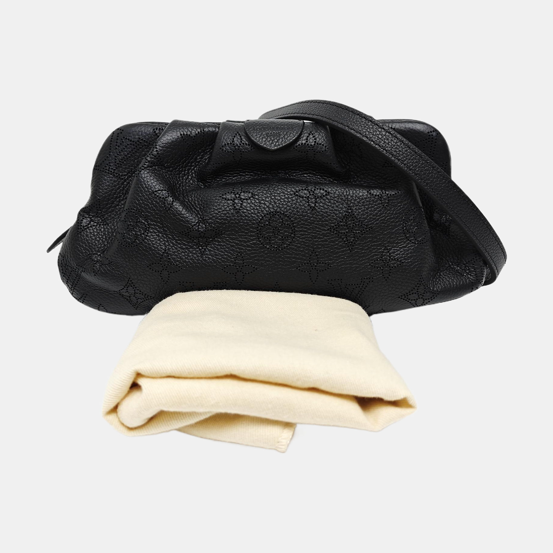 SCALA Mini Monogram Calfskin Black
