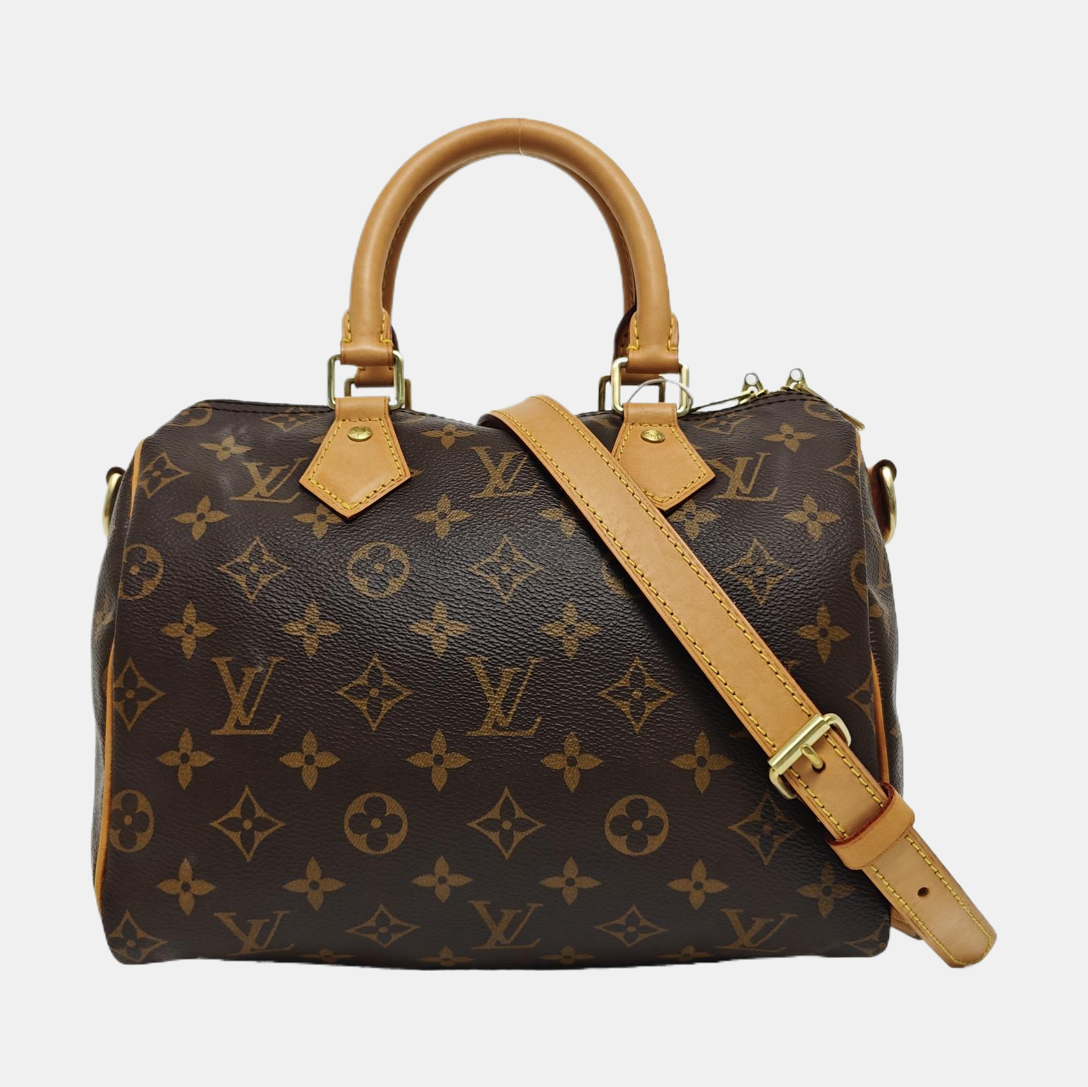 SPEEDY 25 Monogram Coated Canvas Brown