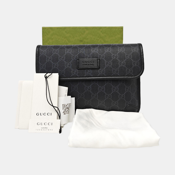 Neo Vintage Monogram Coated Canvas Black