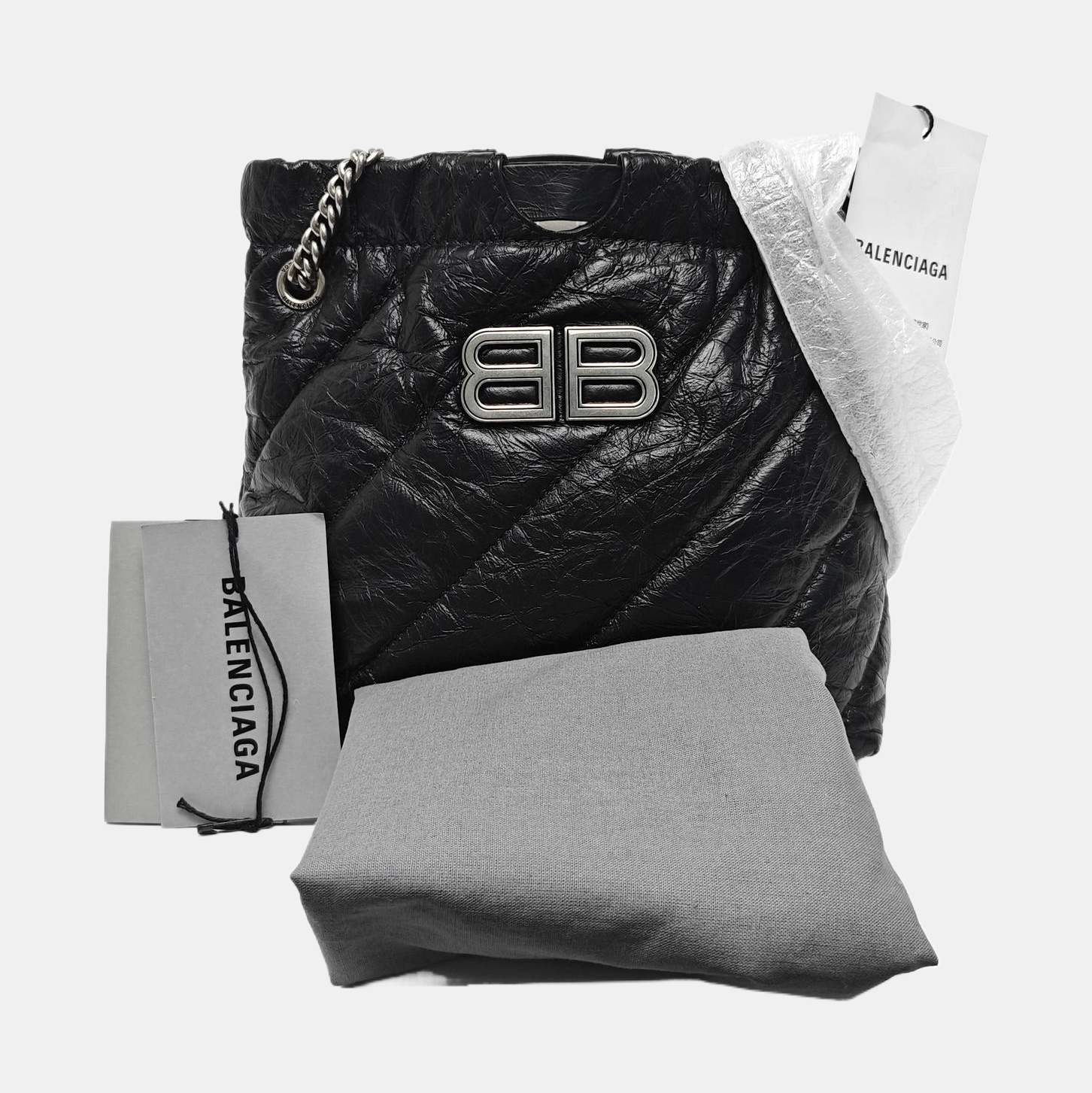 Crush Quilted Calfskin Black