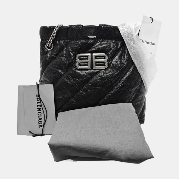 Crush Quilted Calfskin Black