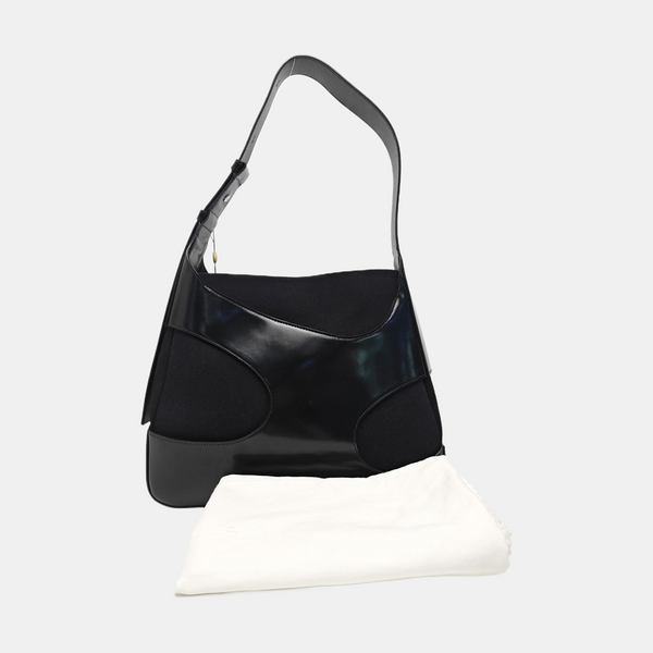 Fabric Shoulder Bag Black