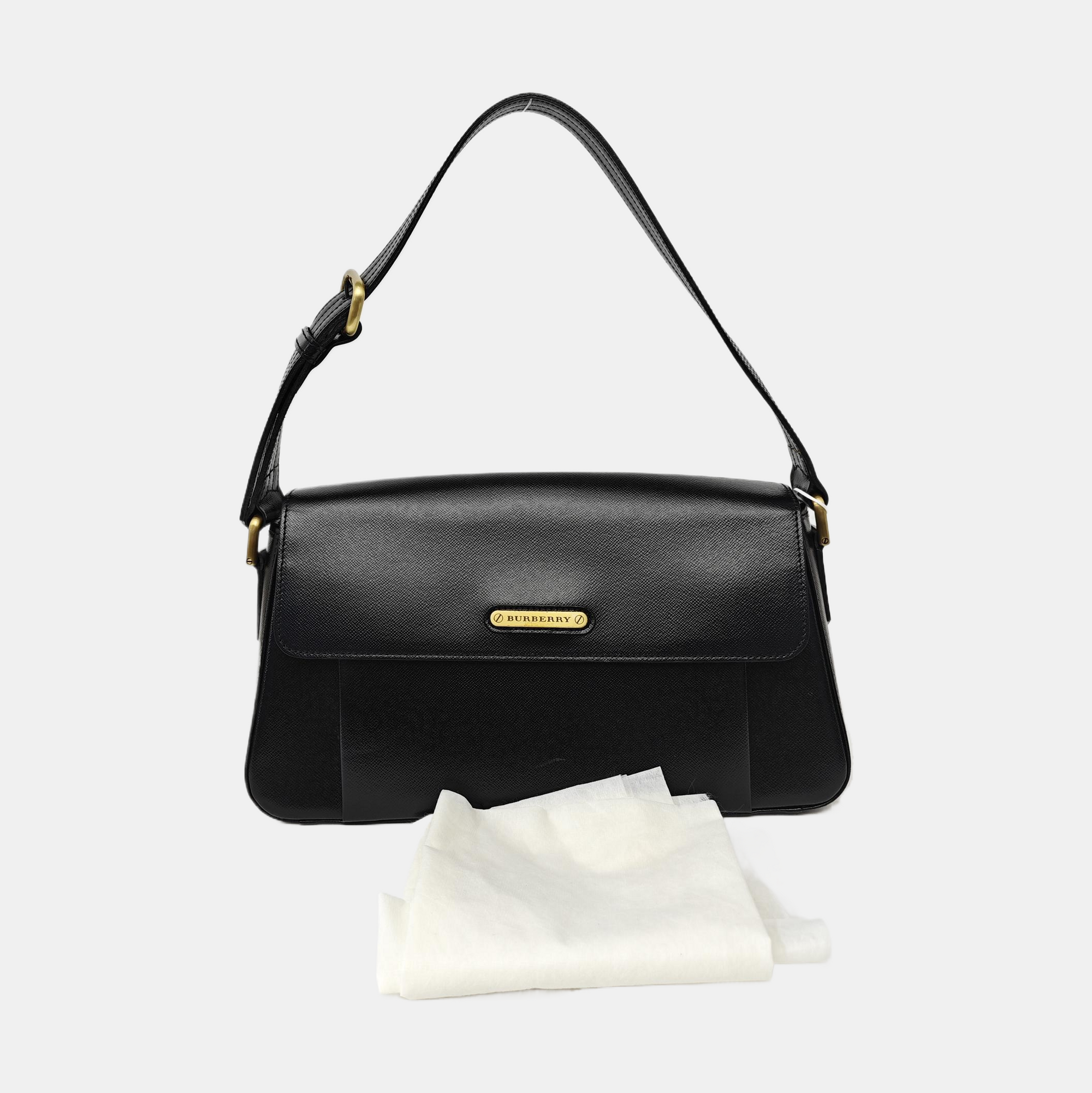 Calfskin Shoulder Bag Black
