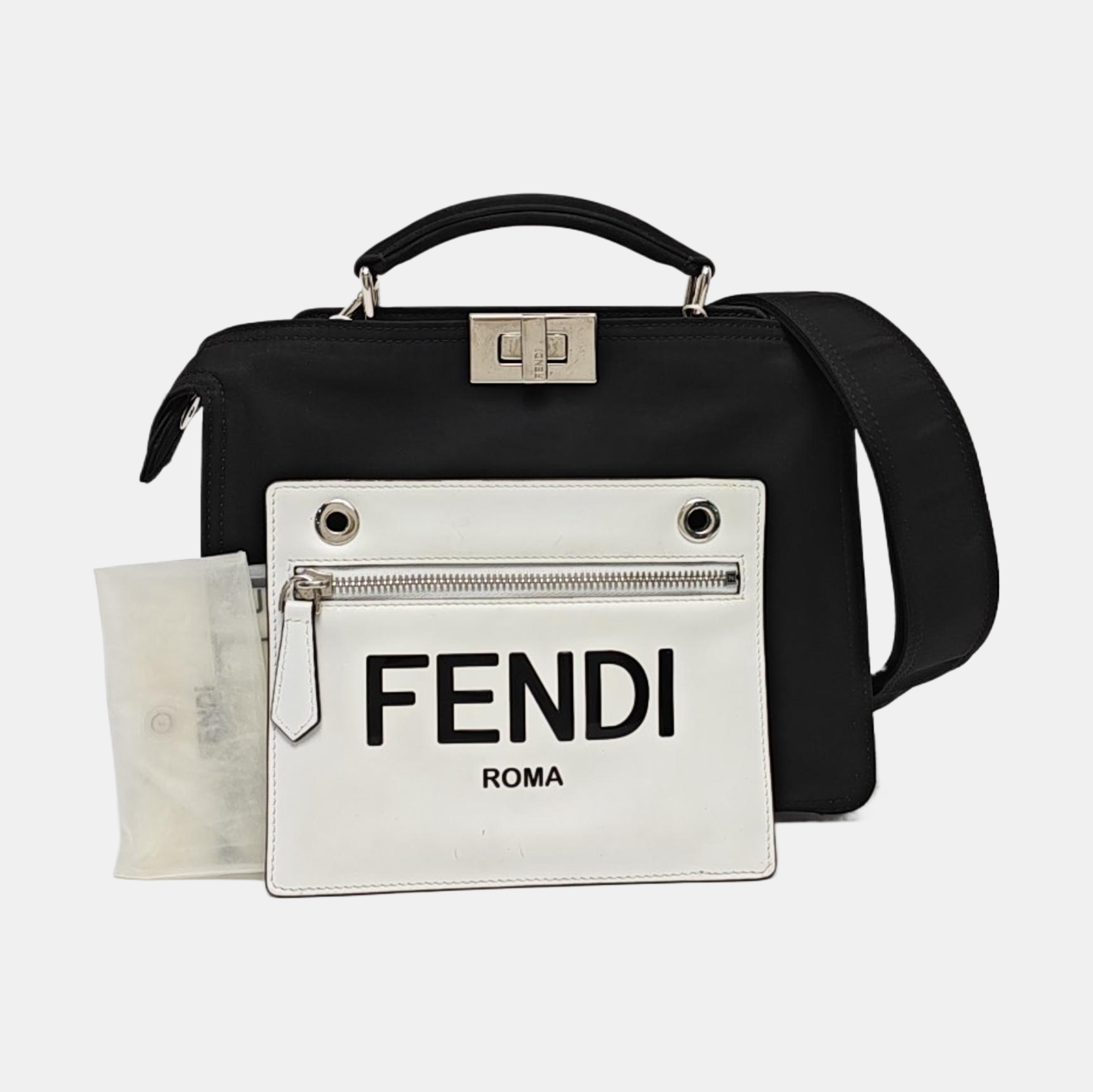 Authenticated pre-owned  Peekaboo Small Nylon Black - Shoulder Bag at Looply