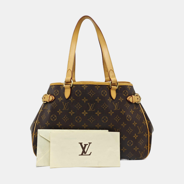 BATIGNOLLES GM Monogram Coated Canvas Brown