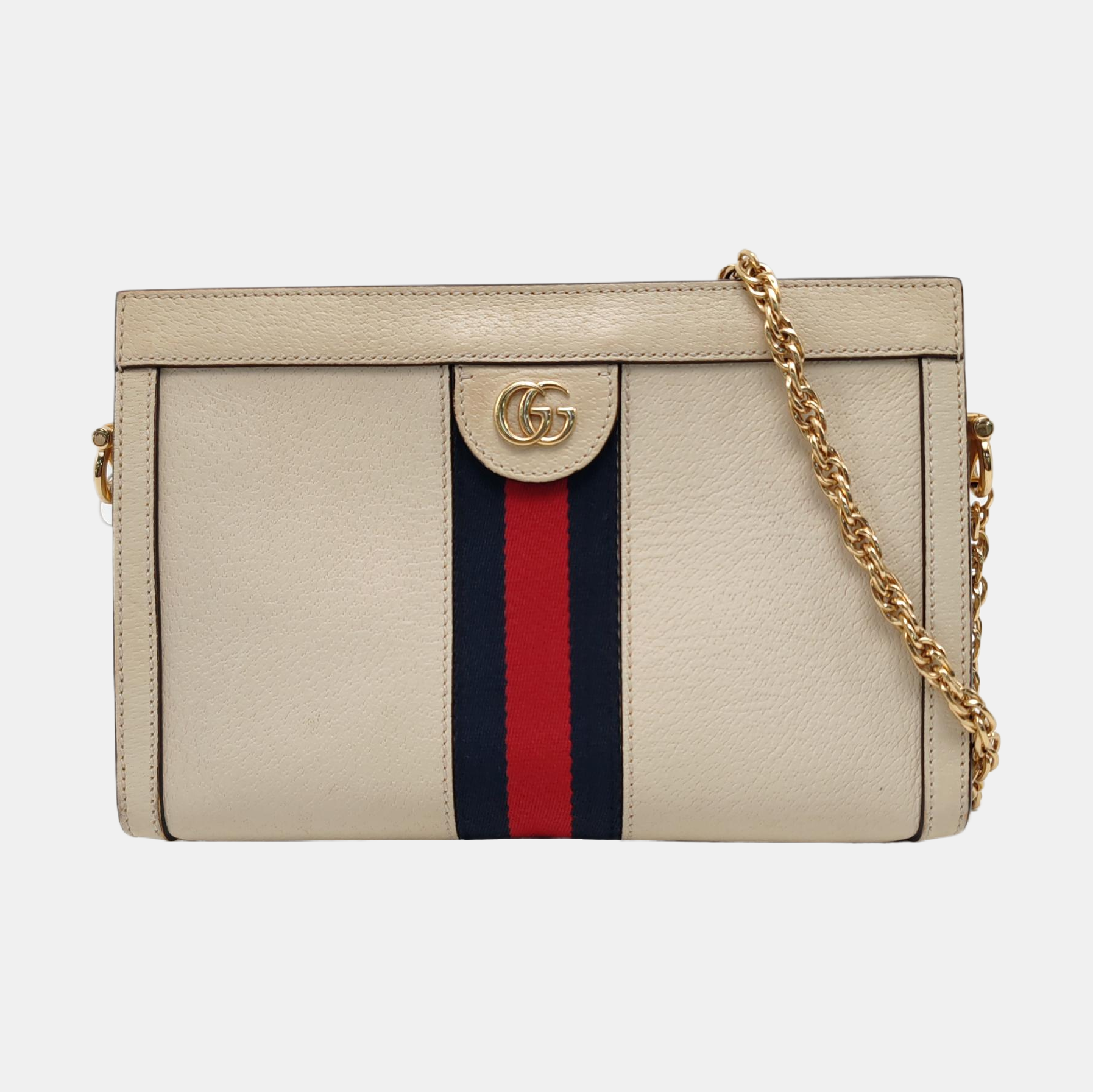 Ophidia Small Calfskin White